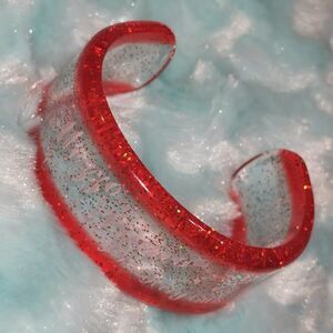 Mezzo Piano Red Glitter Bracelet Kids Angelic Pretty Lolita Kawaii Harajuku Y2K